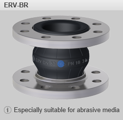 Компенсаторы ERV-BR для абразивных СМИ